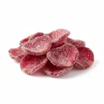 Pétale de rose cristallisé