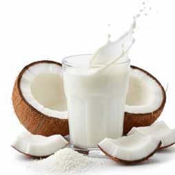 Préparation pour lait de coco en poudre
