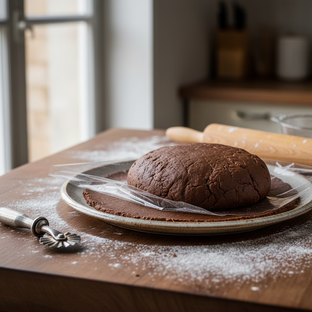 Pâte sablée au cacao
