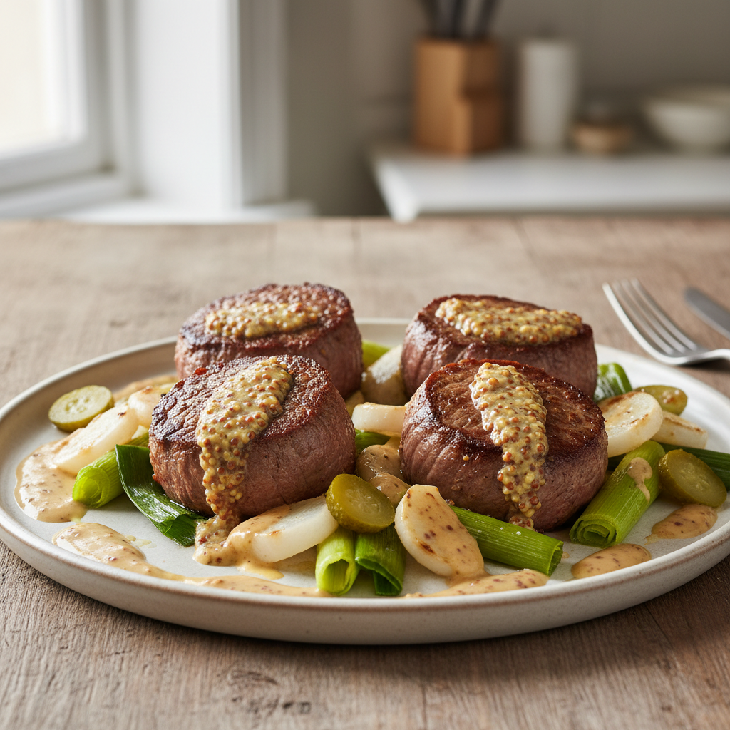 Tournedos de boeuf et légumes
