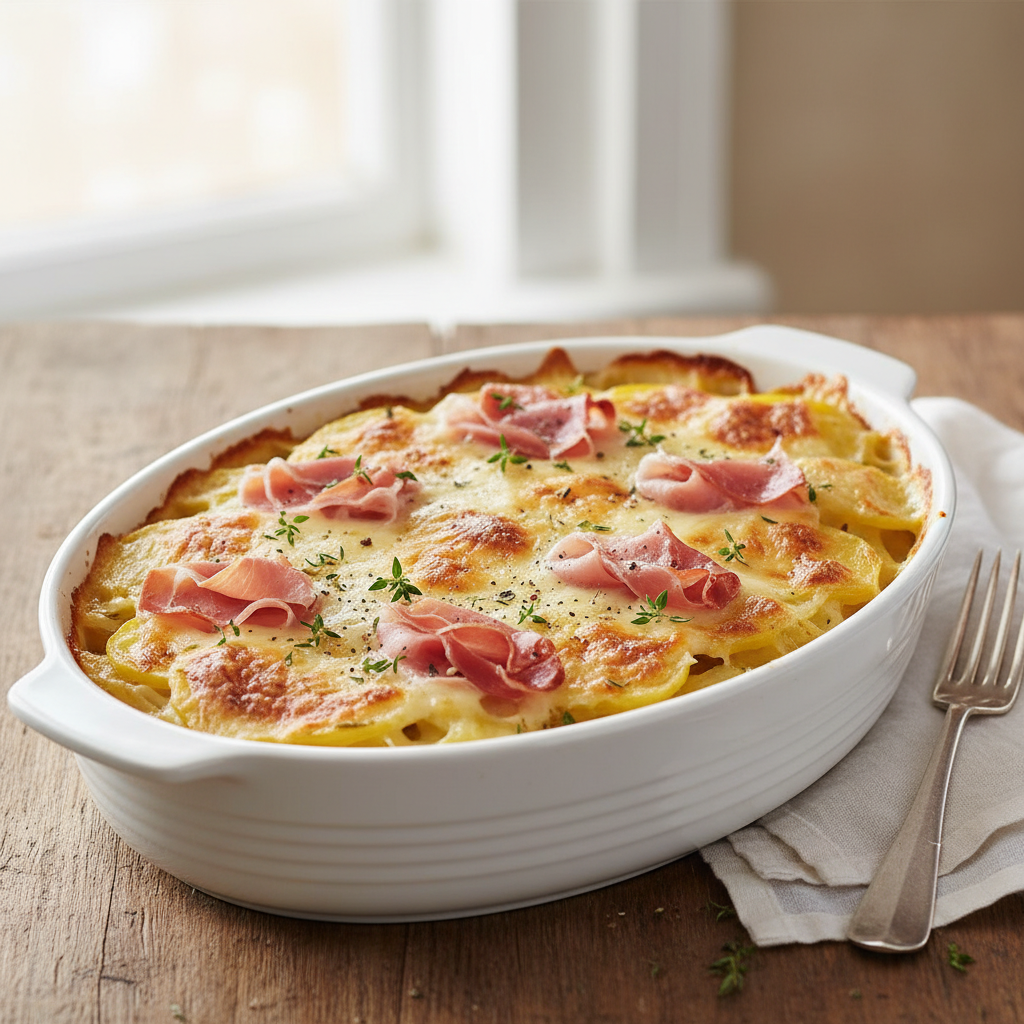 Tian de pommes de terre façon raclette
