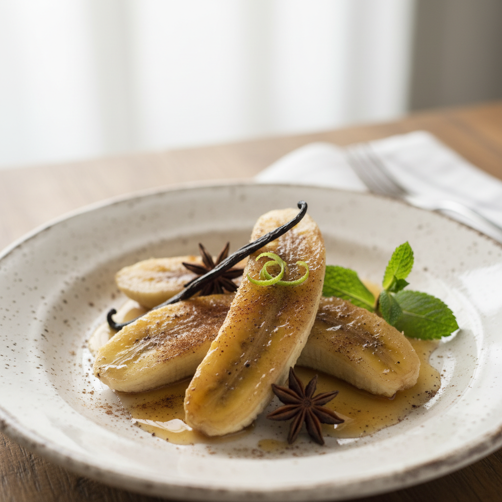 Bananes rôties aux épices