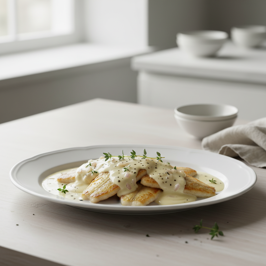 Filets de limande au beurre blanc