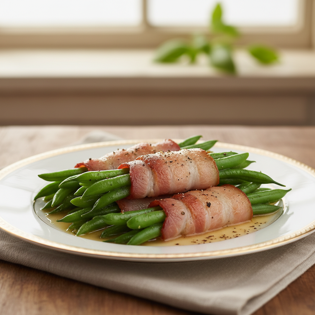 Haricots verts en fagots