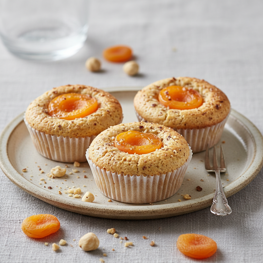 Petits gâteaux abricots-noisettes