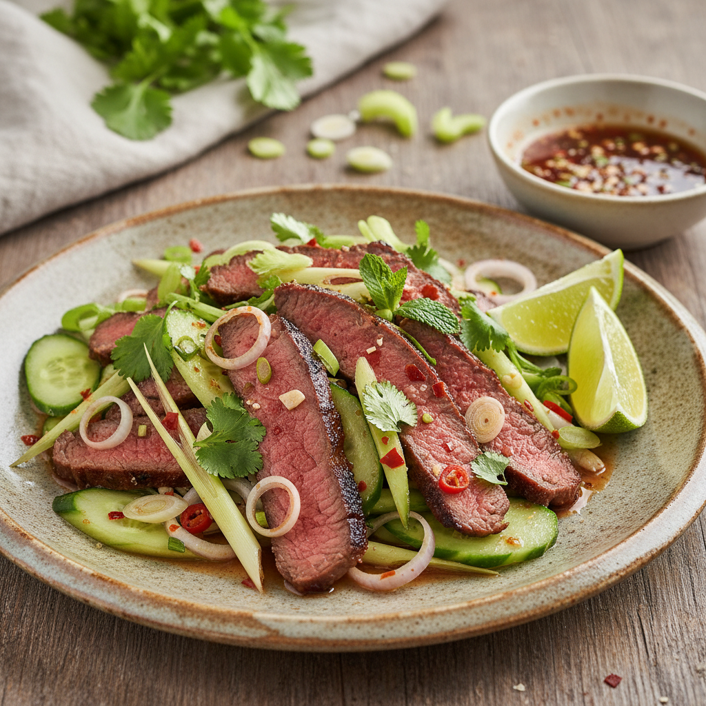 Salade de boeuf à la thaïlandaise