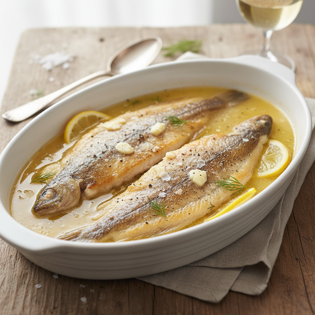 Soles sur le plat