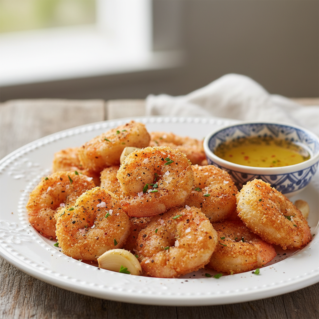 Crevettes poivre et sel Airfryer