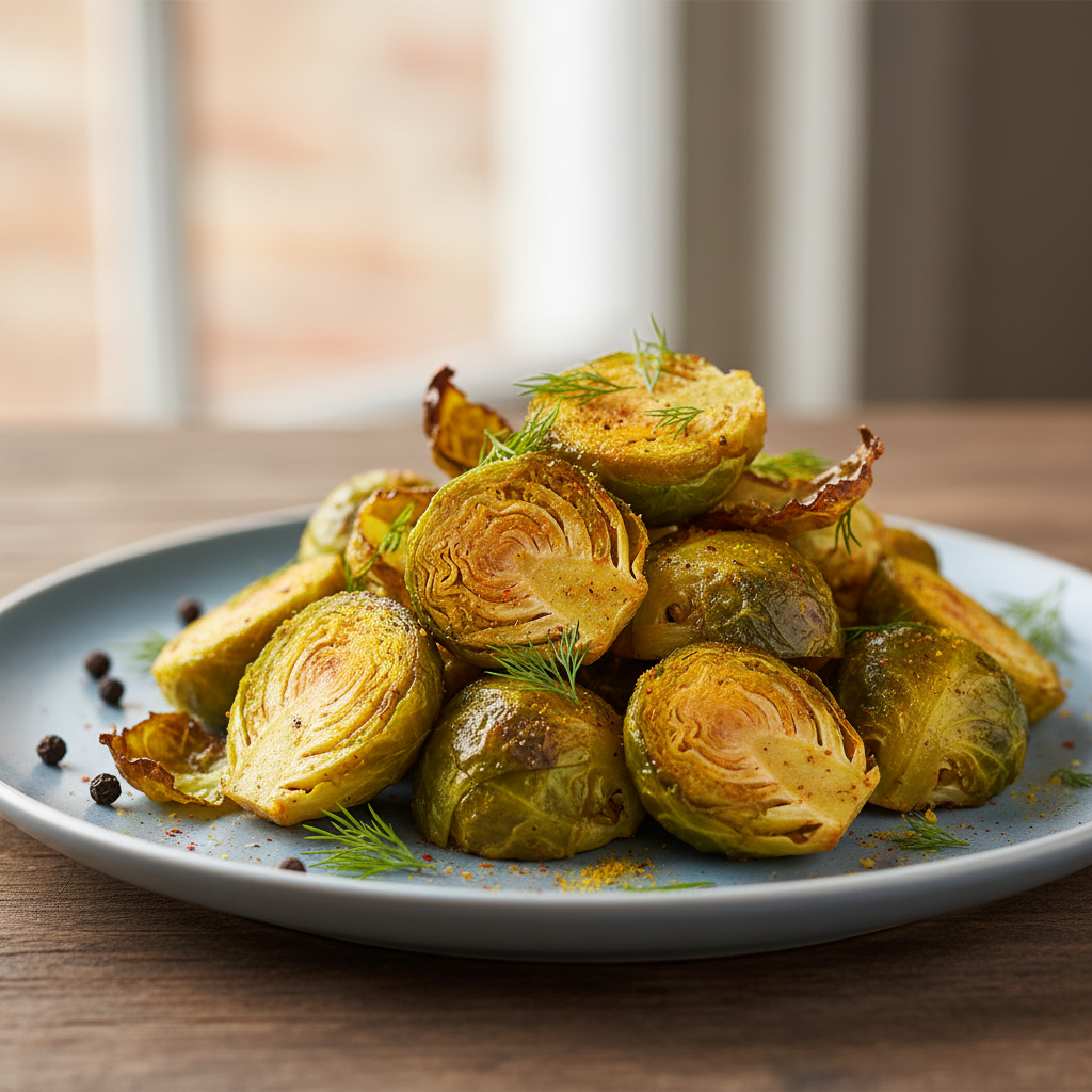 Choux de Bruxelles rôtis au curcuma Airfryer