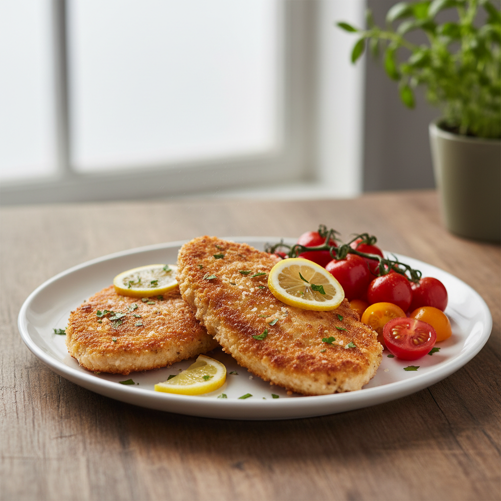 Escalopes milanaises et tomates cerises Airfryer