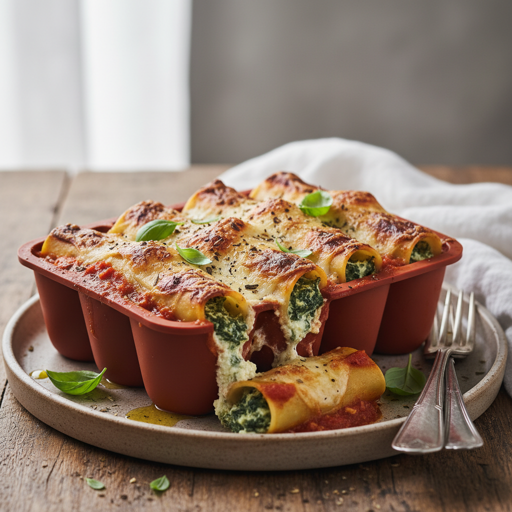 Cannellonis ricotta-épinards- sauce tomate Airfryer