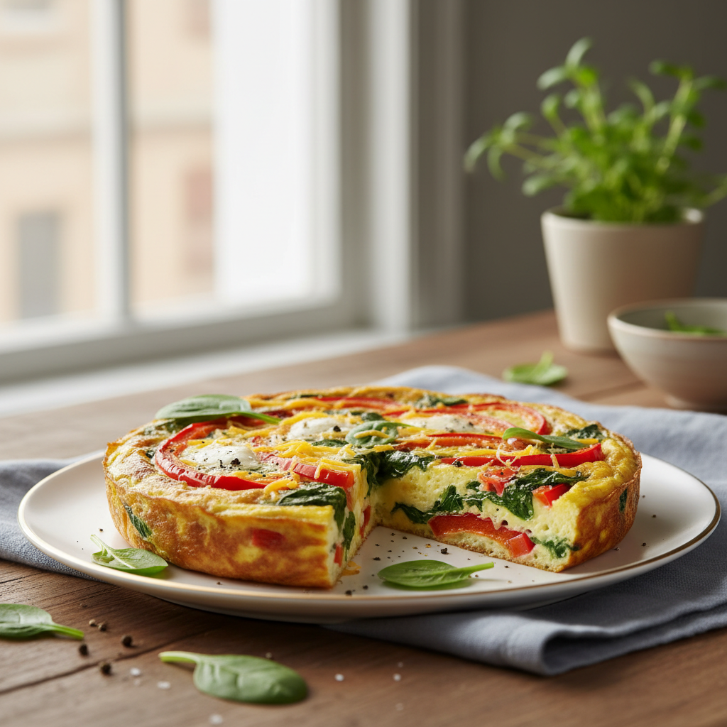 Frittata de poivrons Airfryer