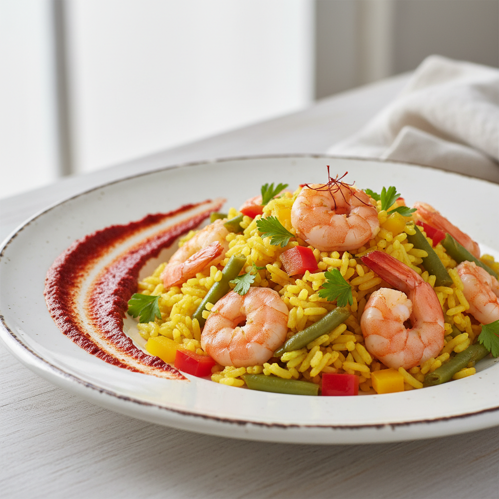 Crevettes au riz