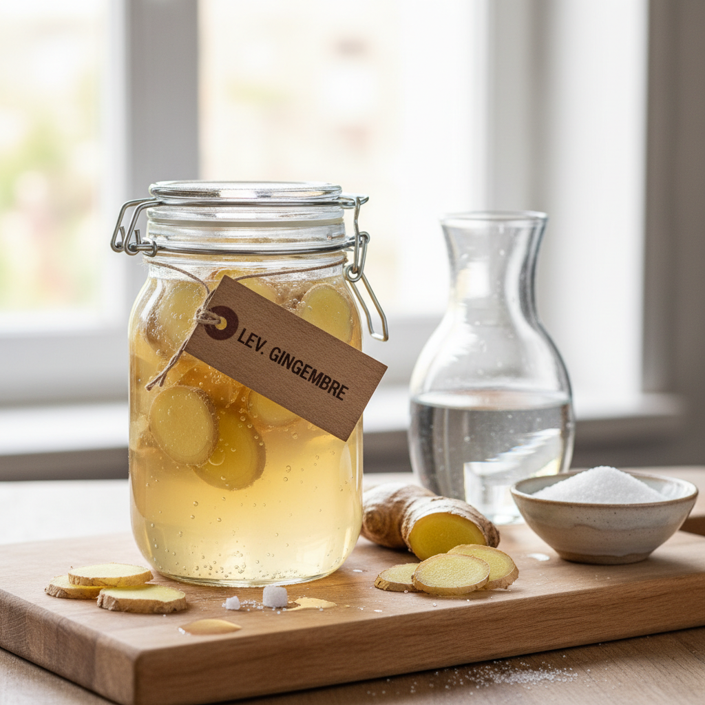 Ginger bug, ou levain de gingembre