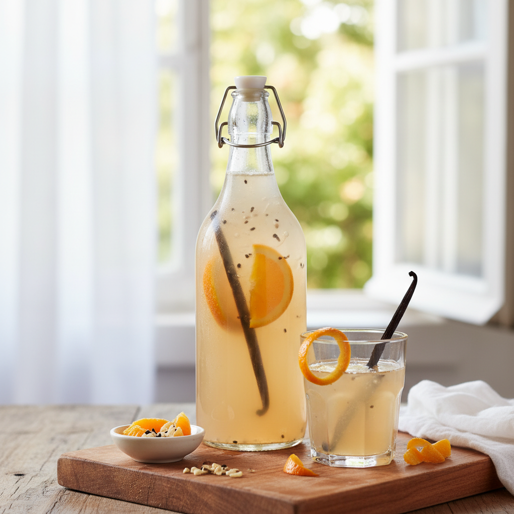 Kéfir à l'orange et à la vanille