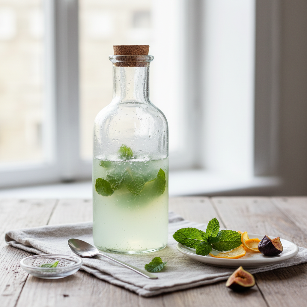 Kéfir à la menthe-bergamote