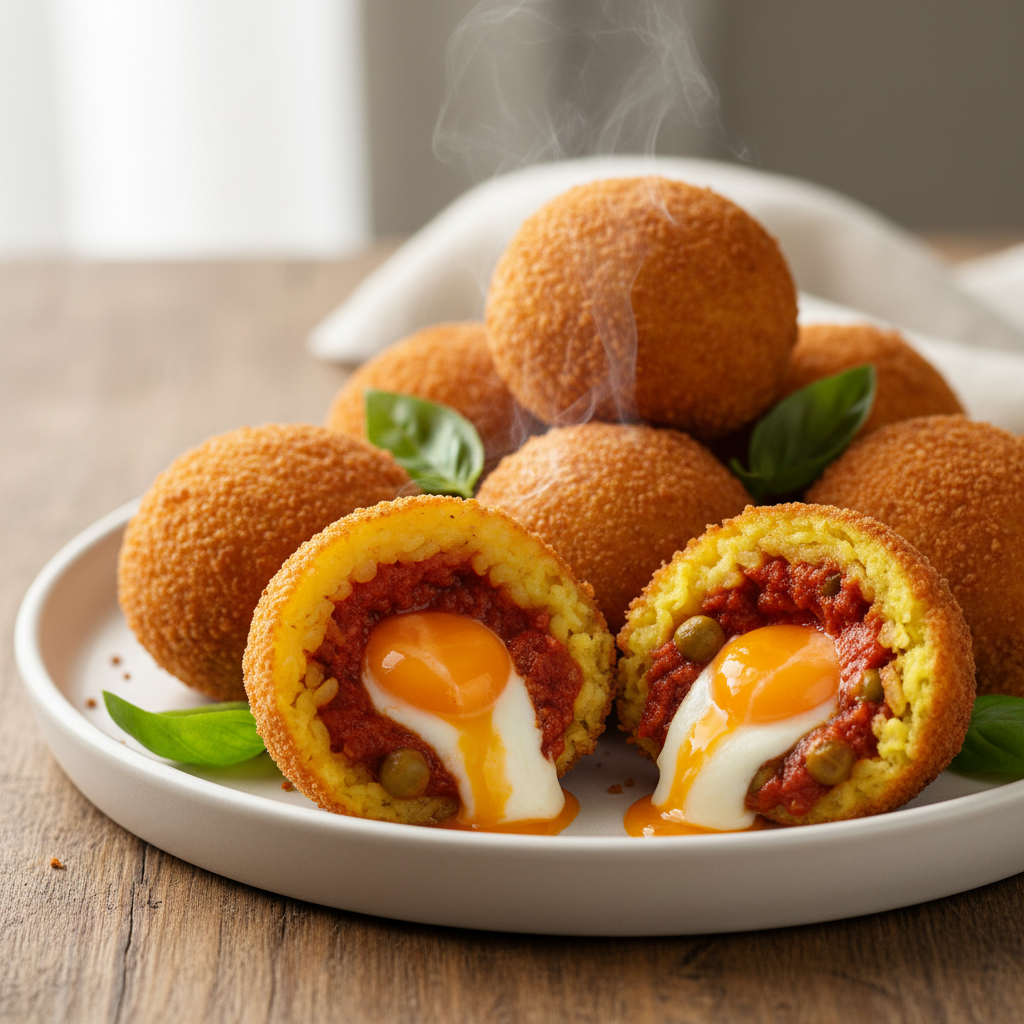 Boulettes de riz farcies et croustillantes