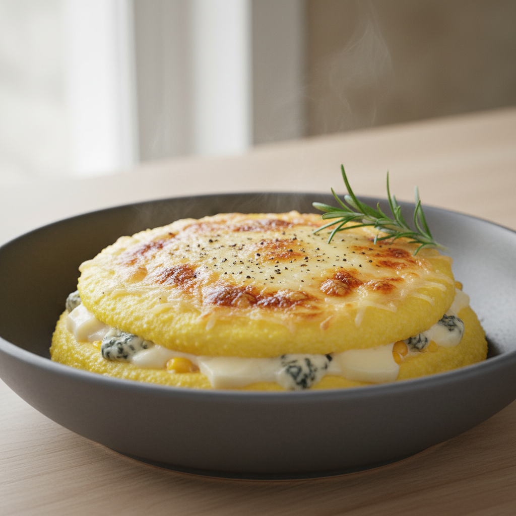 Polenta aux quatre fromages