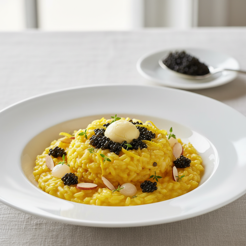 Risotto au limoncello et au caviar
