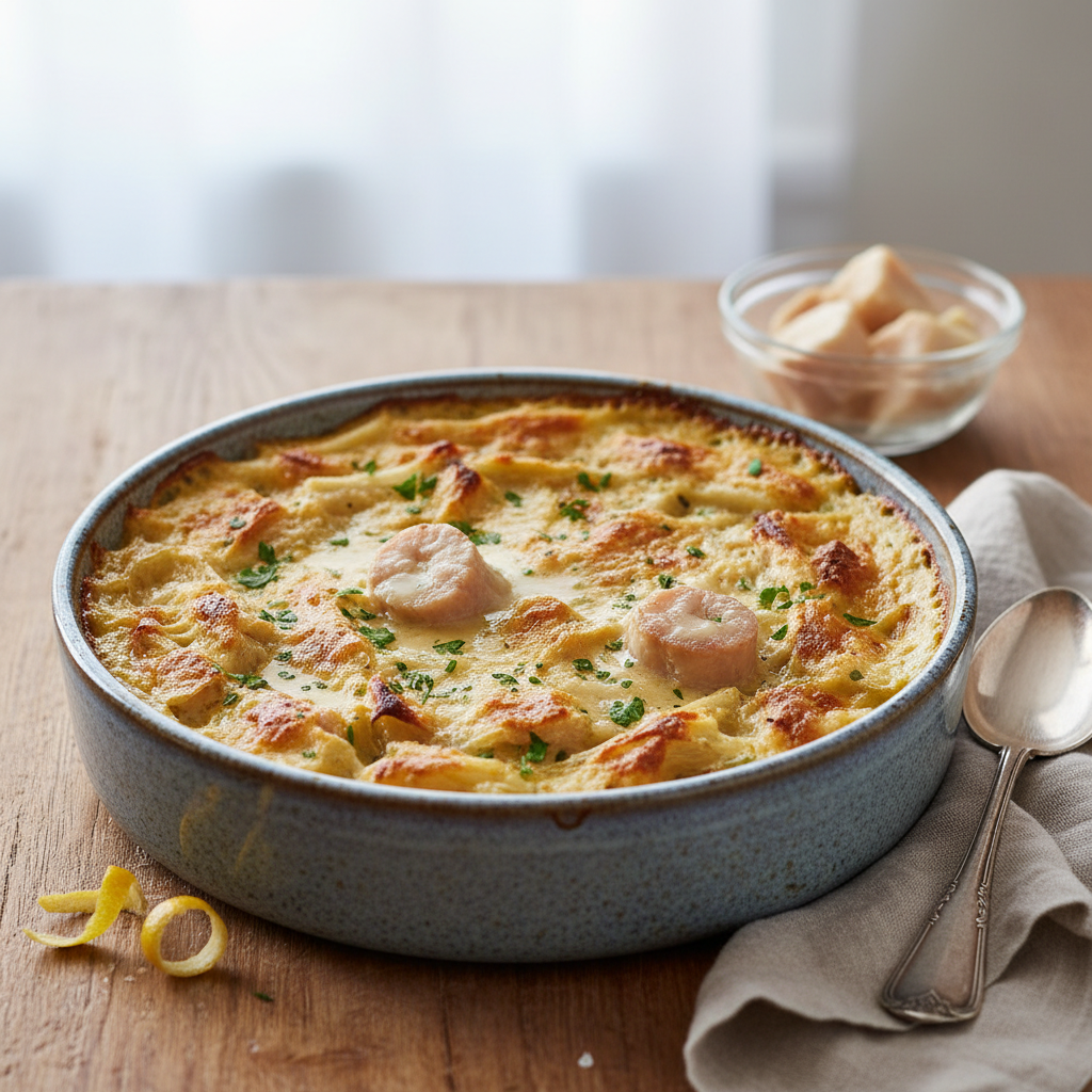 Tendre gratin de cardons à la moelle