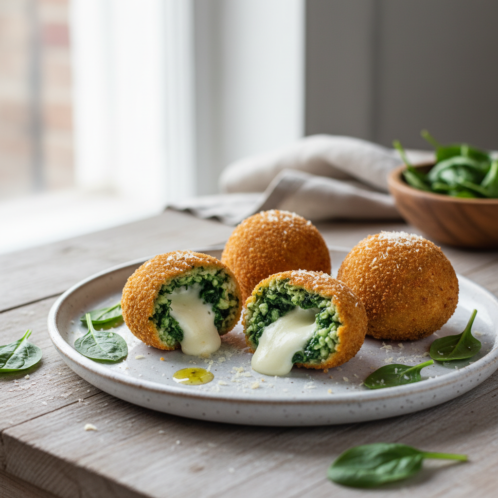Arancini aux épinards