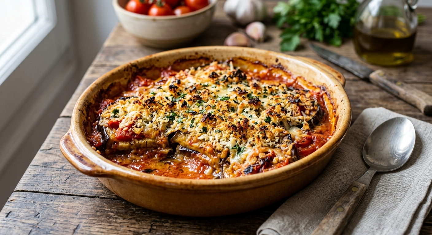 Aubergines Au Gratin à la toulousaine
