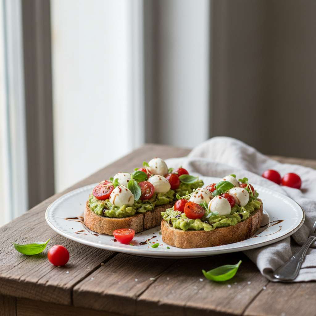 Avocado toast caprese