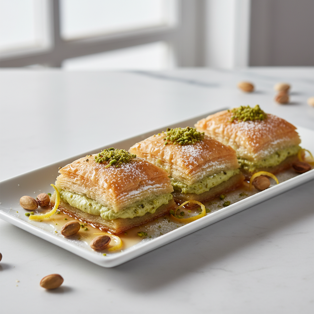 Baklavas à la crème de pistache
