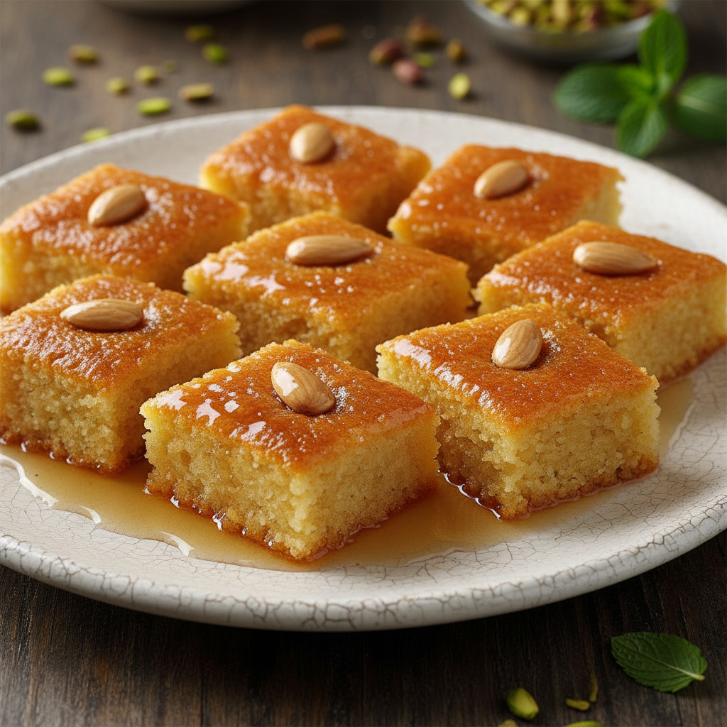 Basboussa – Gâteau de semoule