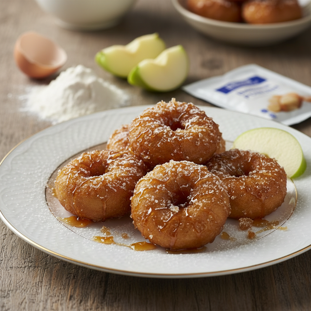 Beignets de pommes au caramel