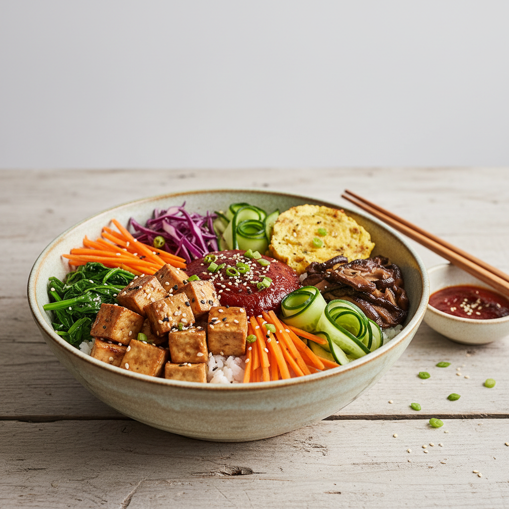 Bibimbap végétalien
