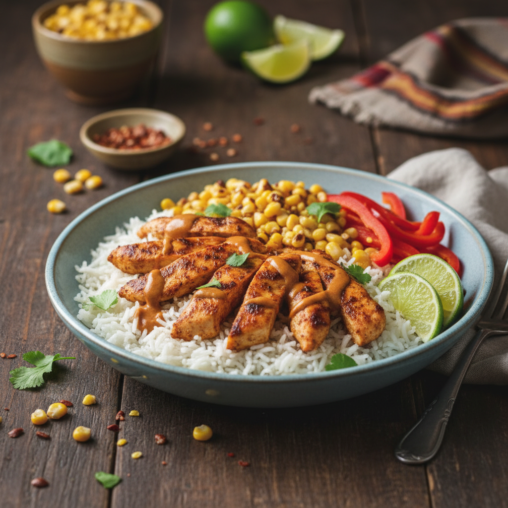 Bols de poulet à la mexicaine