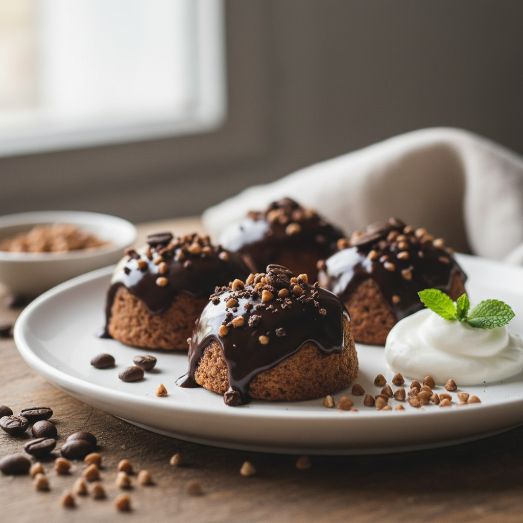 Bouchées au café et sarrasin sans gluten