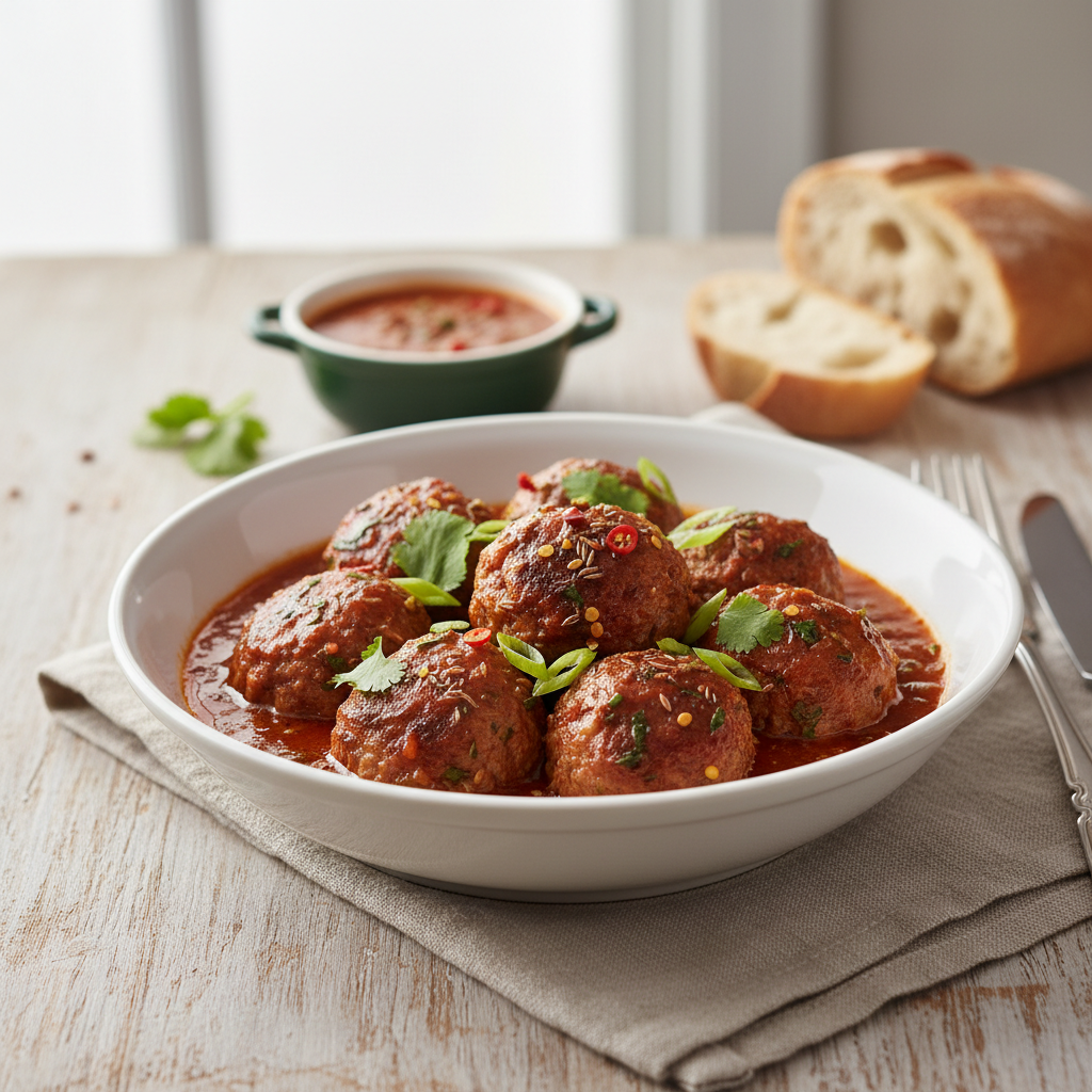 Boulettes de porc épicées