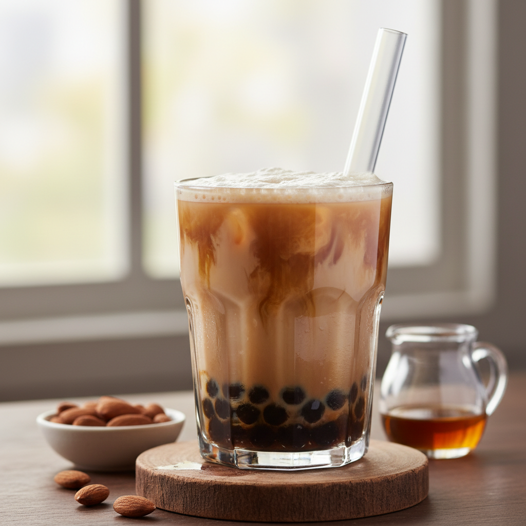 Bubble tea orgeat et lait d’amande