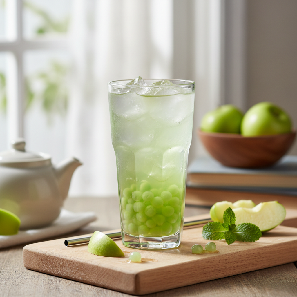 Bubble tea pomme verte