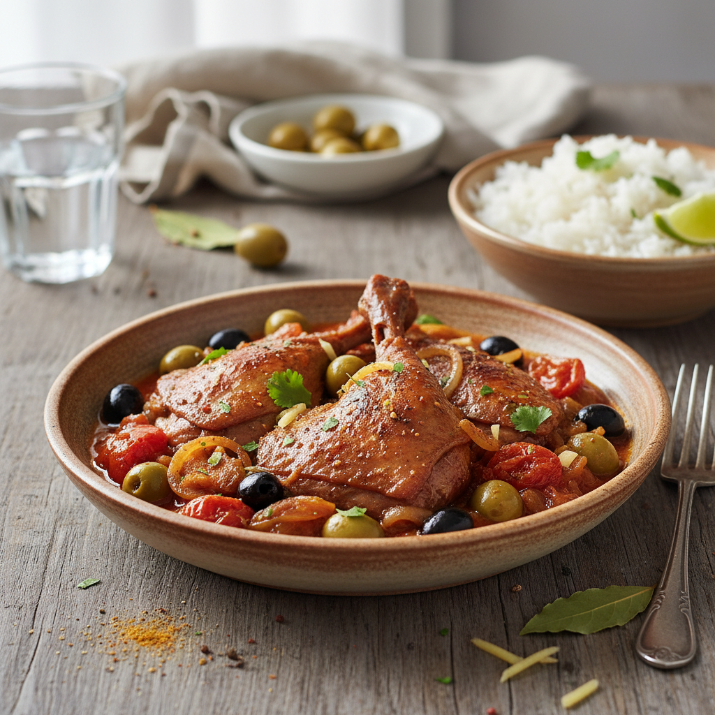 Cari de canard aux olives
