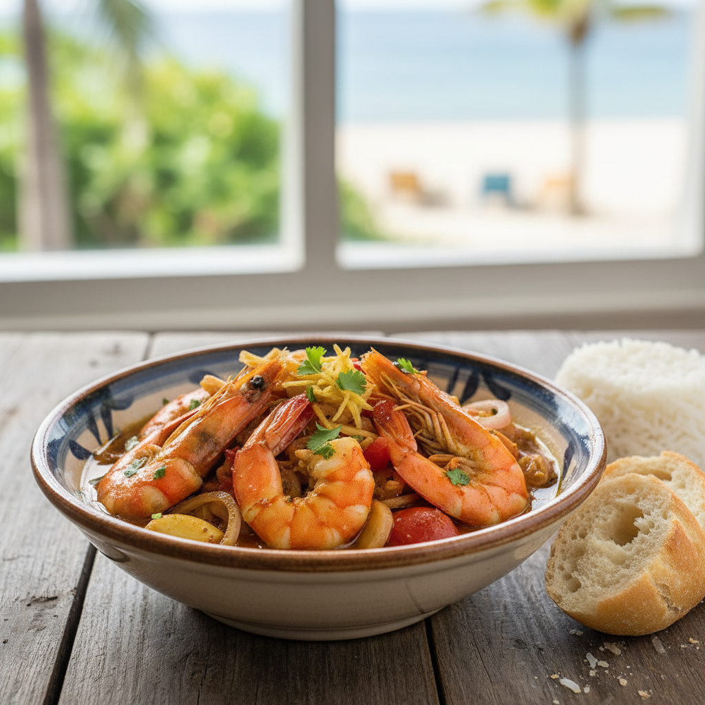 Cari de crevettes