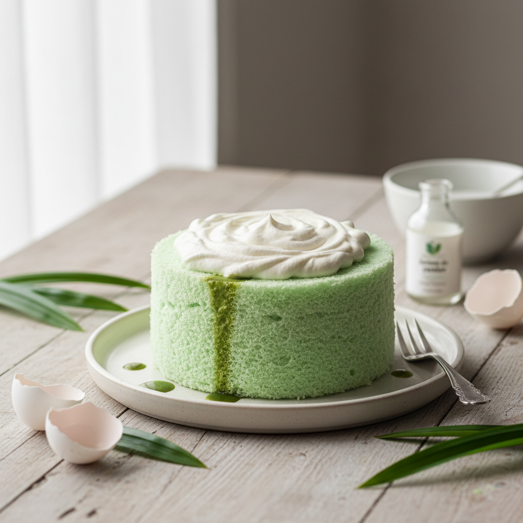 Chiffon cake au pandan