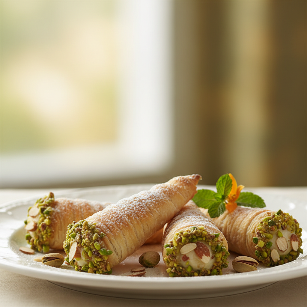 Cornets amandes et pistaches