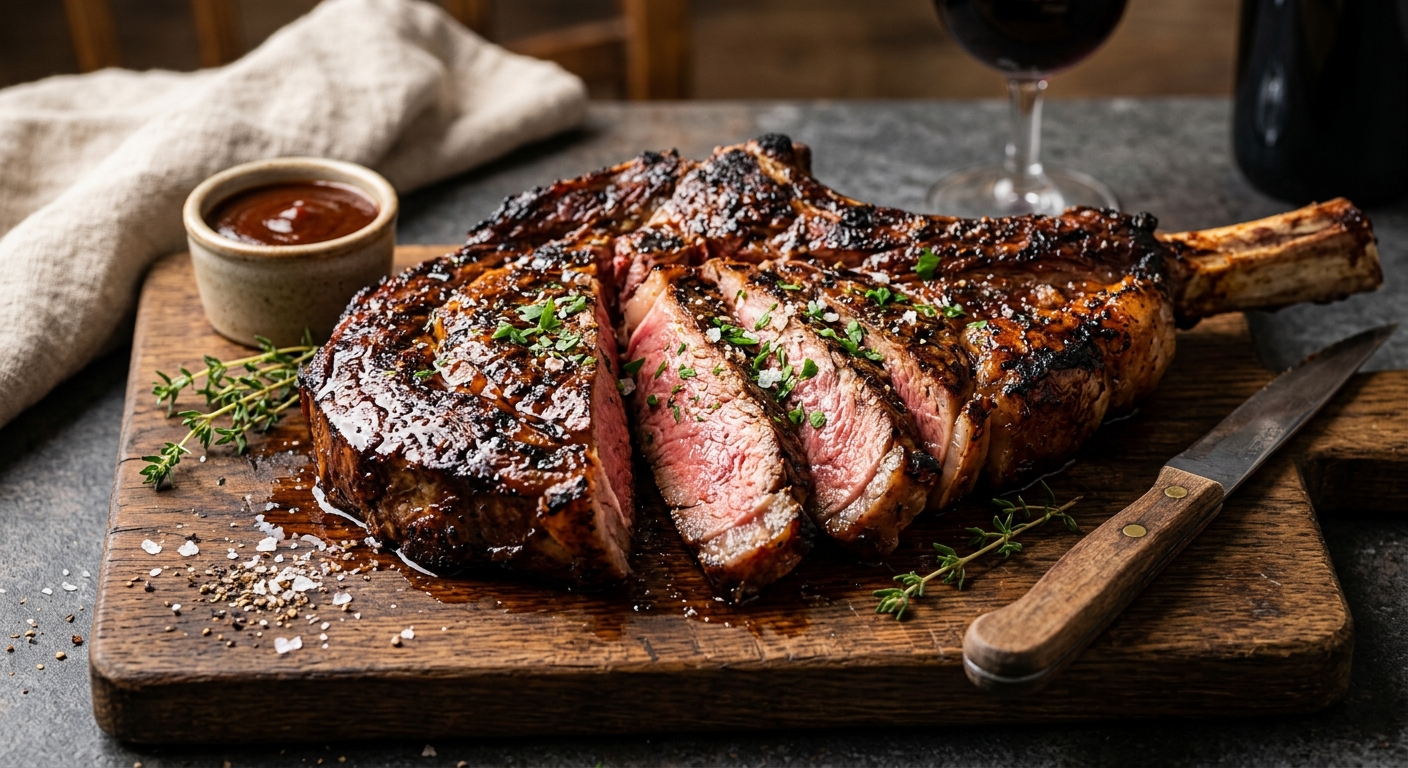 Côte de bœuf barbecue