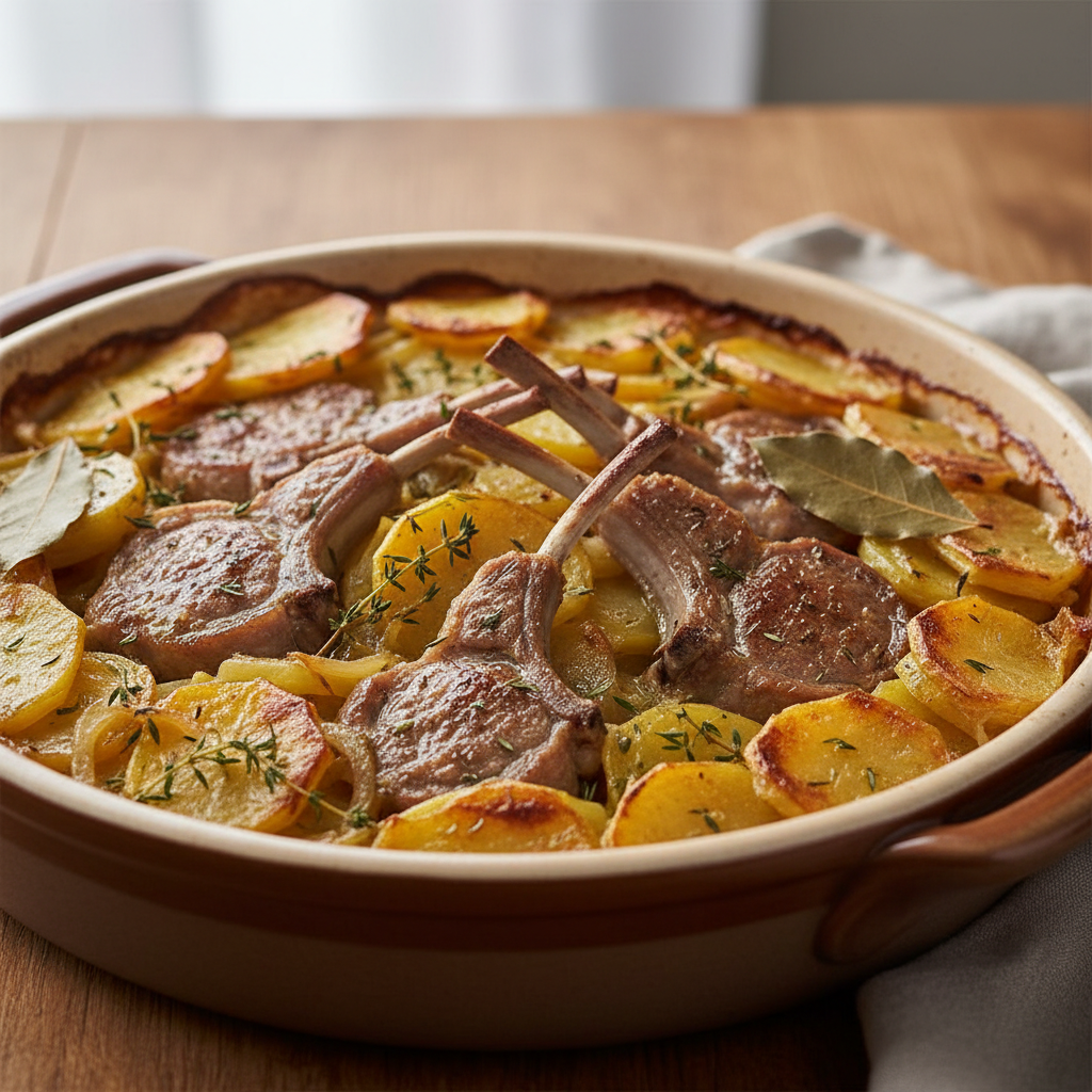 Côtelettes d’agneau Champvallon