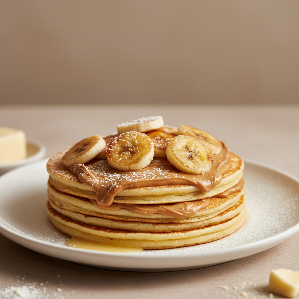 Crêpes au beurre de cacahuète et banane