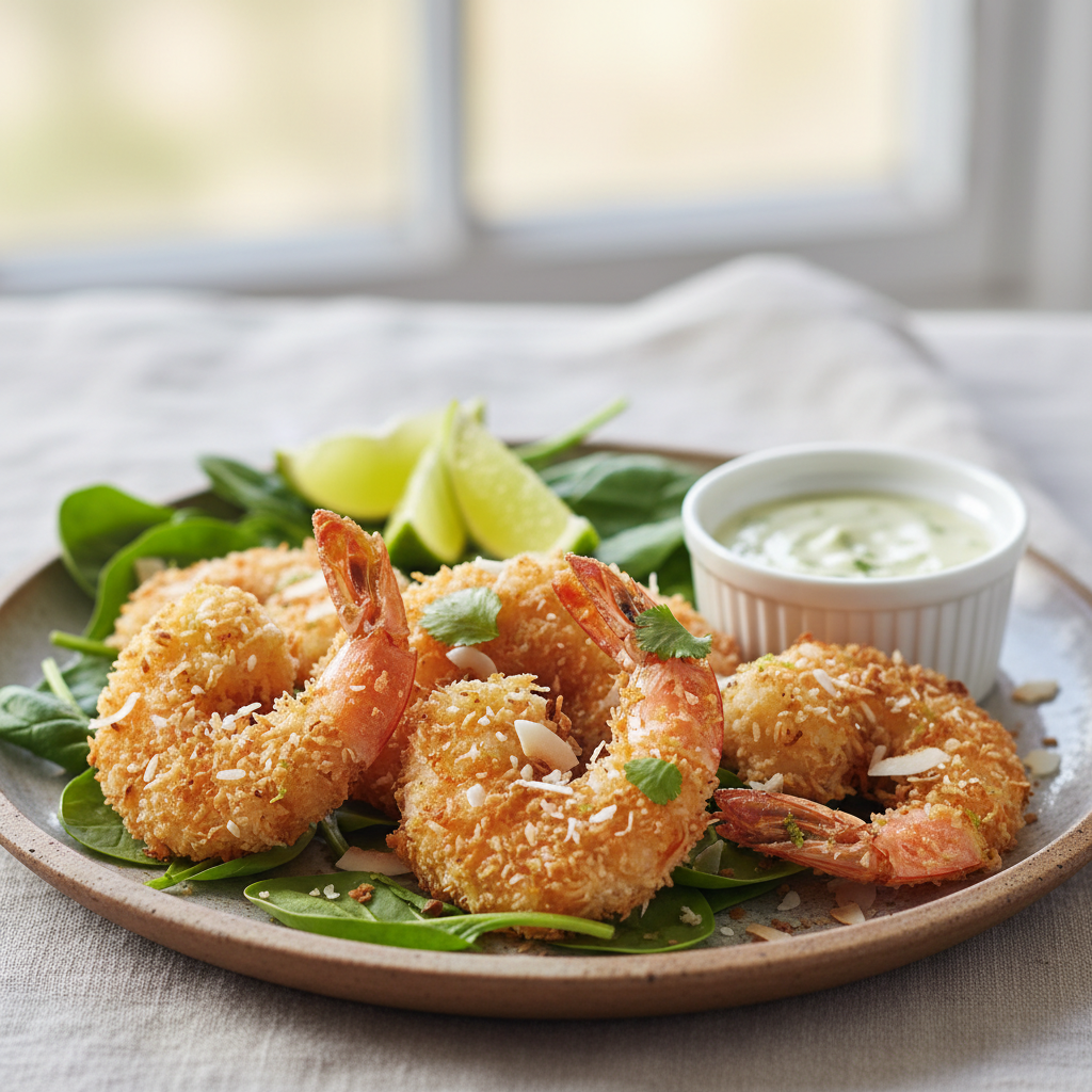 Crevettes à la noix de coco