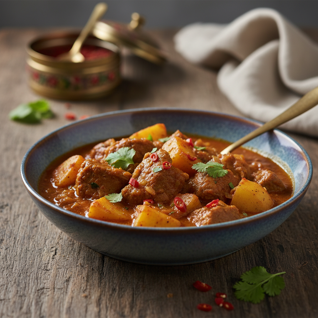 Curry d'agneau aux pommes de terre