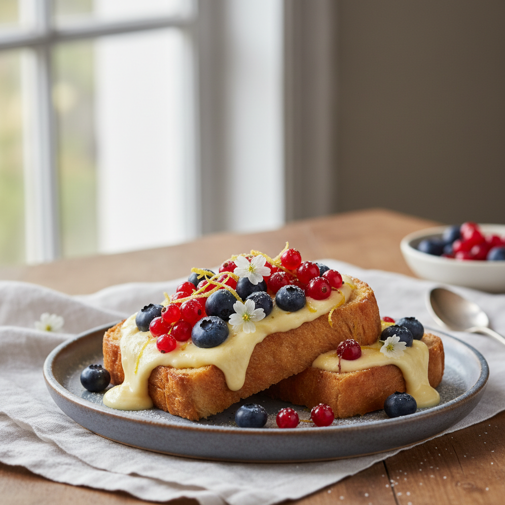 Custard toasts
