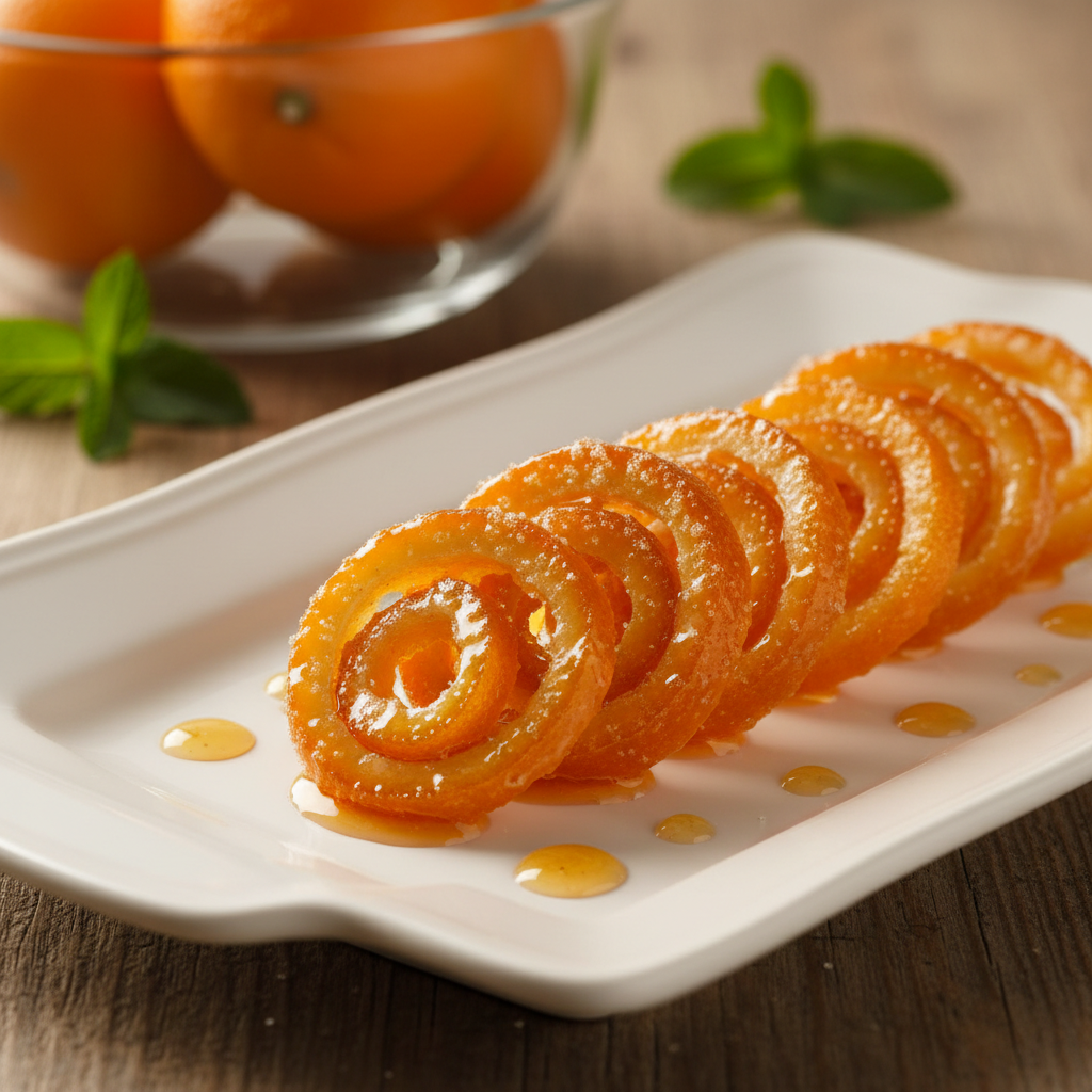 Écorces d'oranges confites