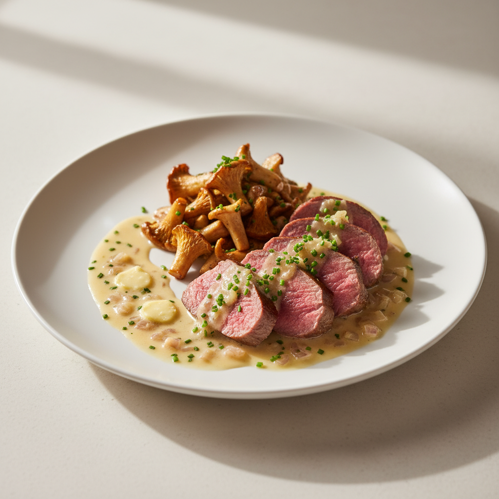 Filet de veau aux girolles