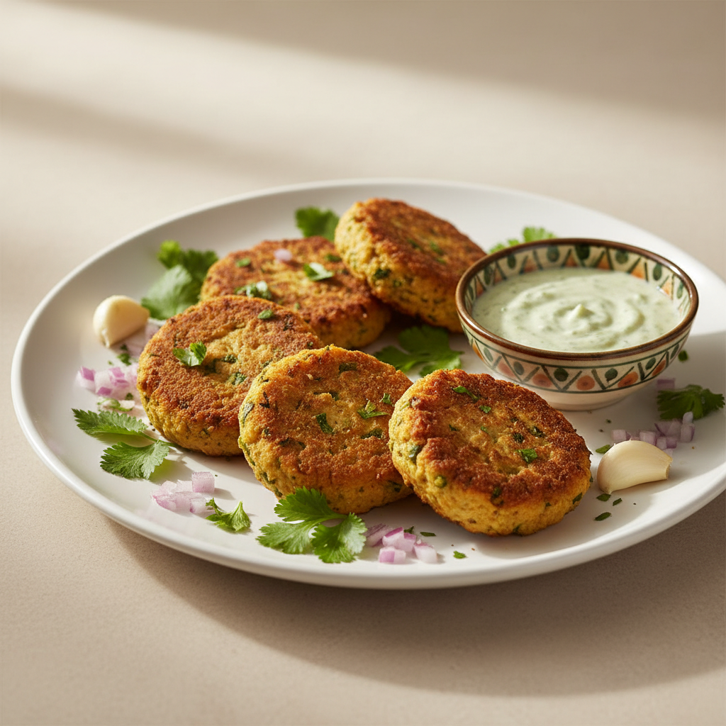Galettes de pois chiches épicées