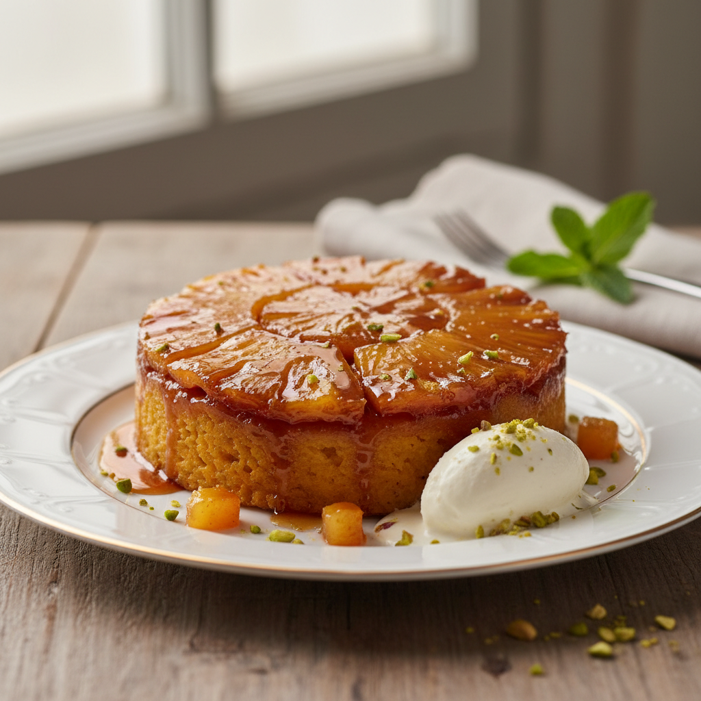 Gâteau de patate à l’ananas façon tatin